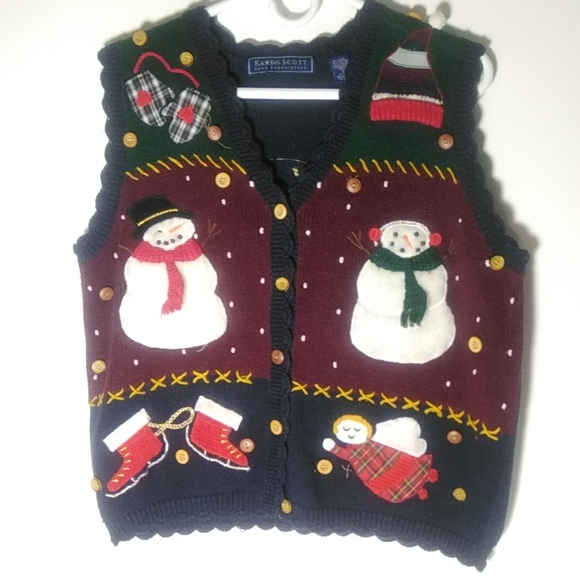Karen Scott Small Hand Embroidered Ugly 